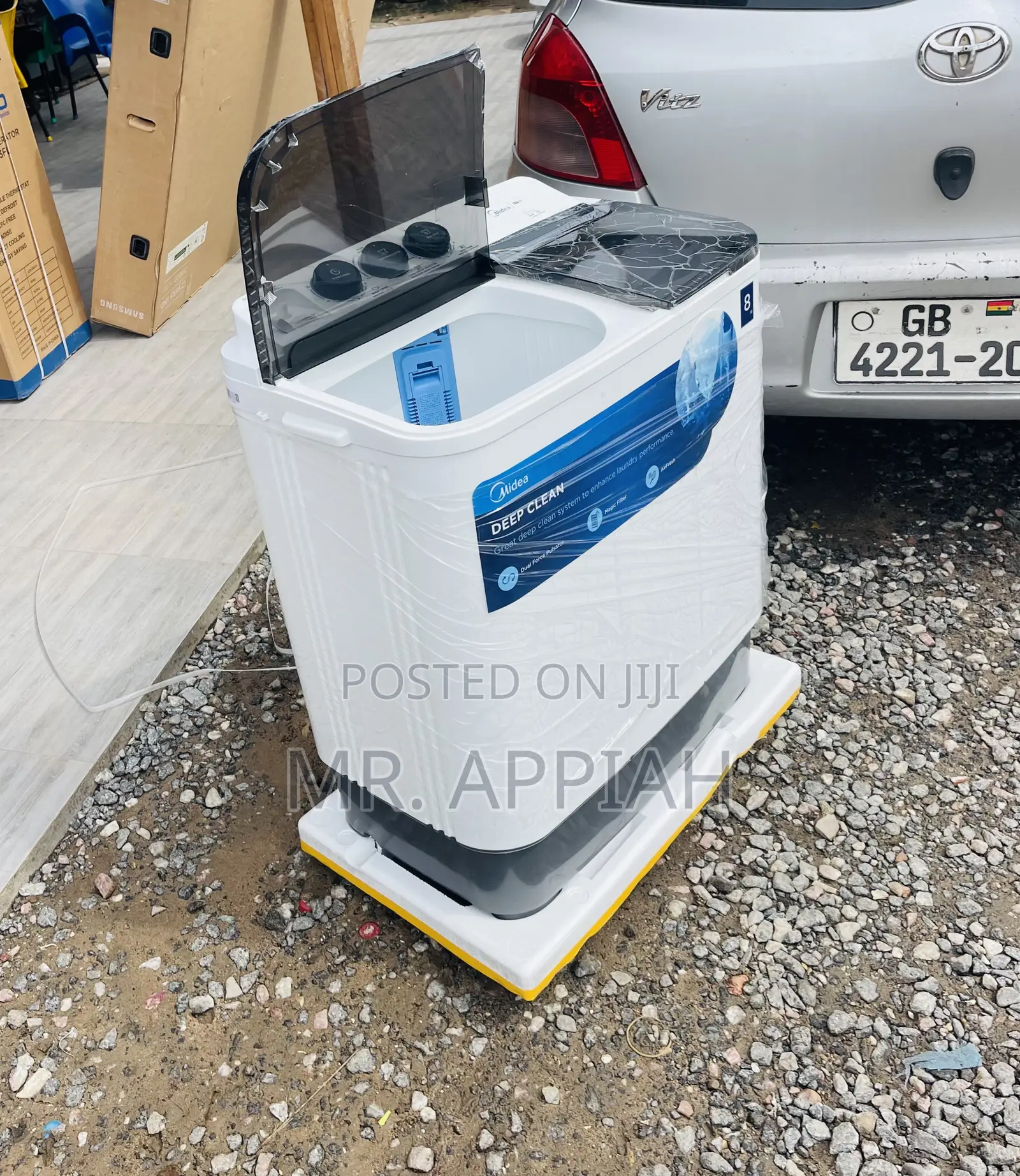 Fresh in Box Midea 8kg Twin Tub Washing Machine.