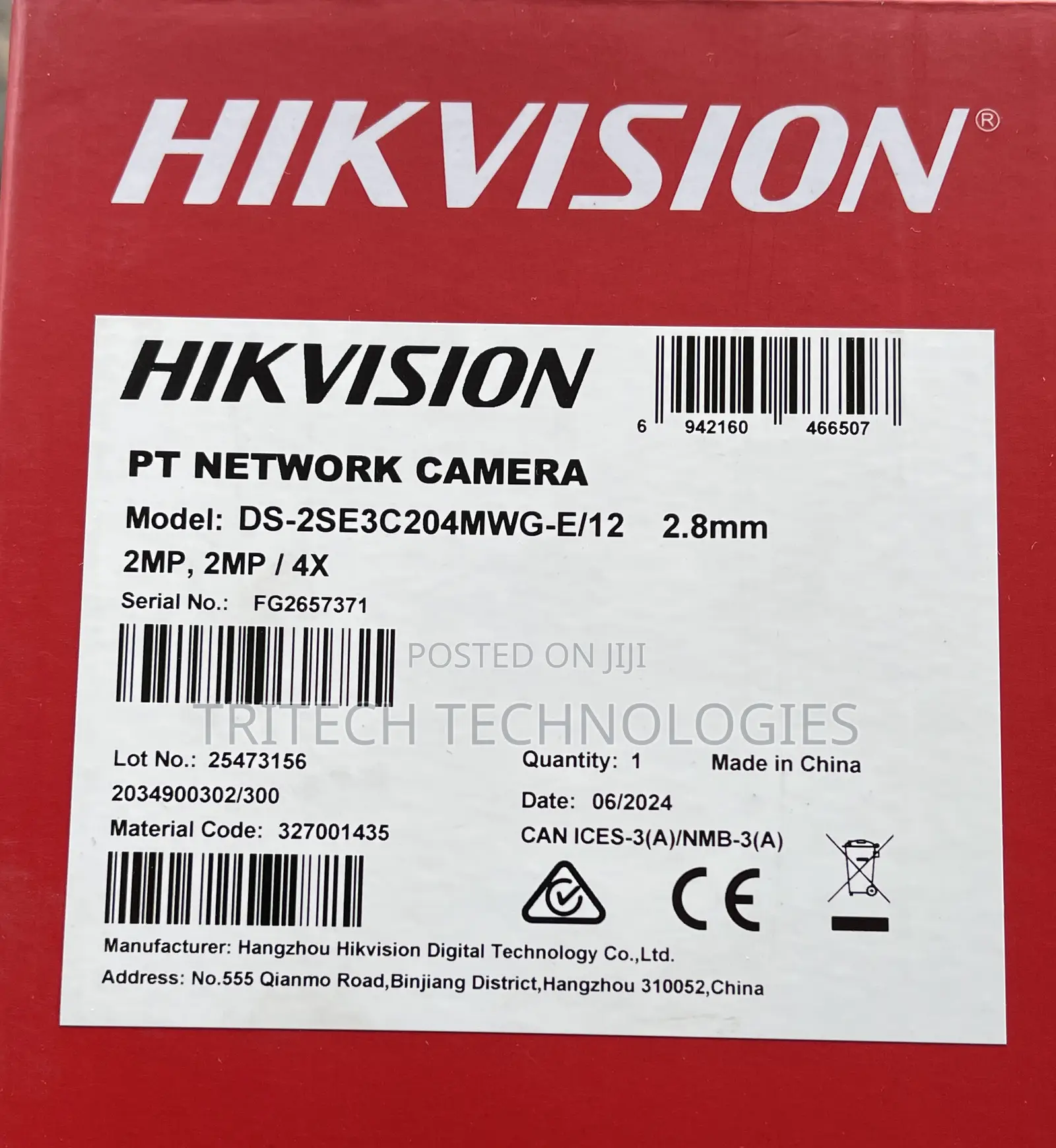 Hikvision Tandemvu 2mp+2mp 4x Poe PTZ Network Camera