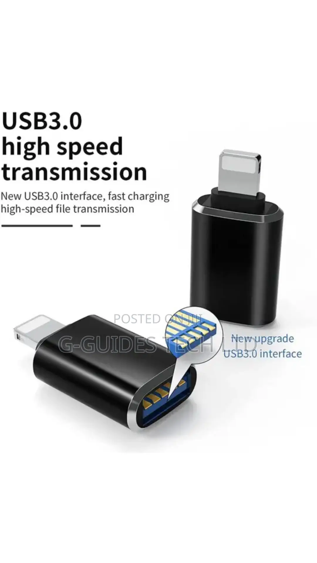 iPhone OTG Adapter, iPhone OTG USB Female to Lightning Male