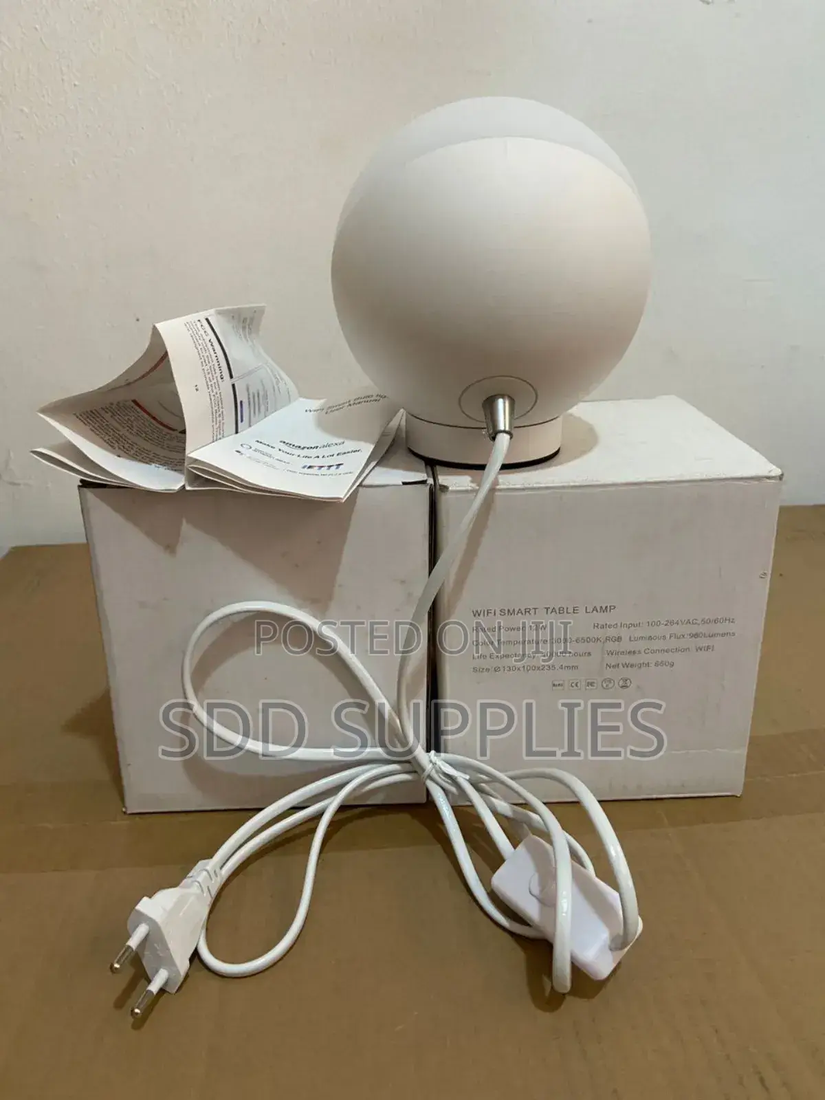 2set Of Wi-fi Smart Table Lamp With Voice Assistance