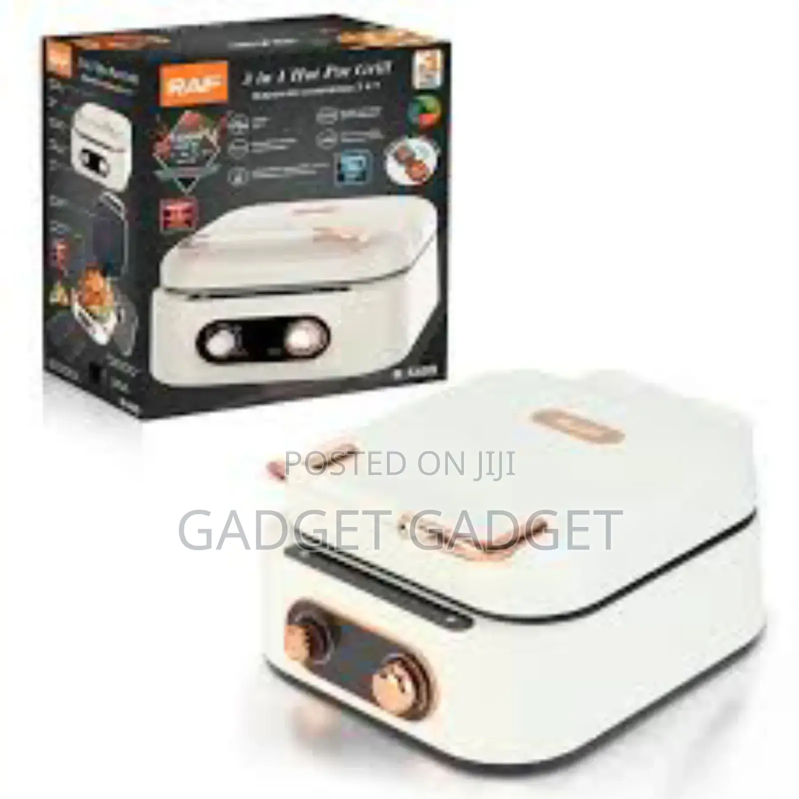 Non Stick 3 In 1 Multipurpose Grill Hot Pot