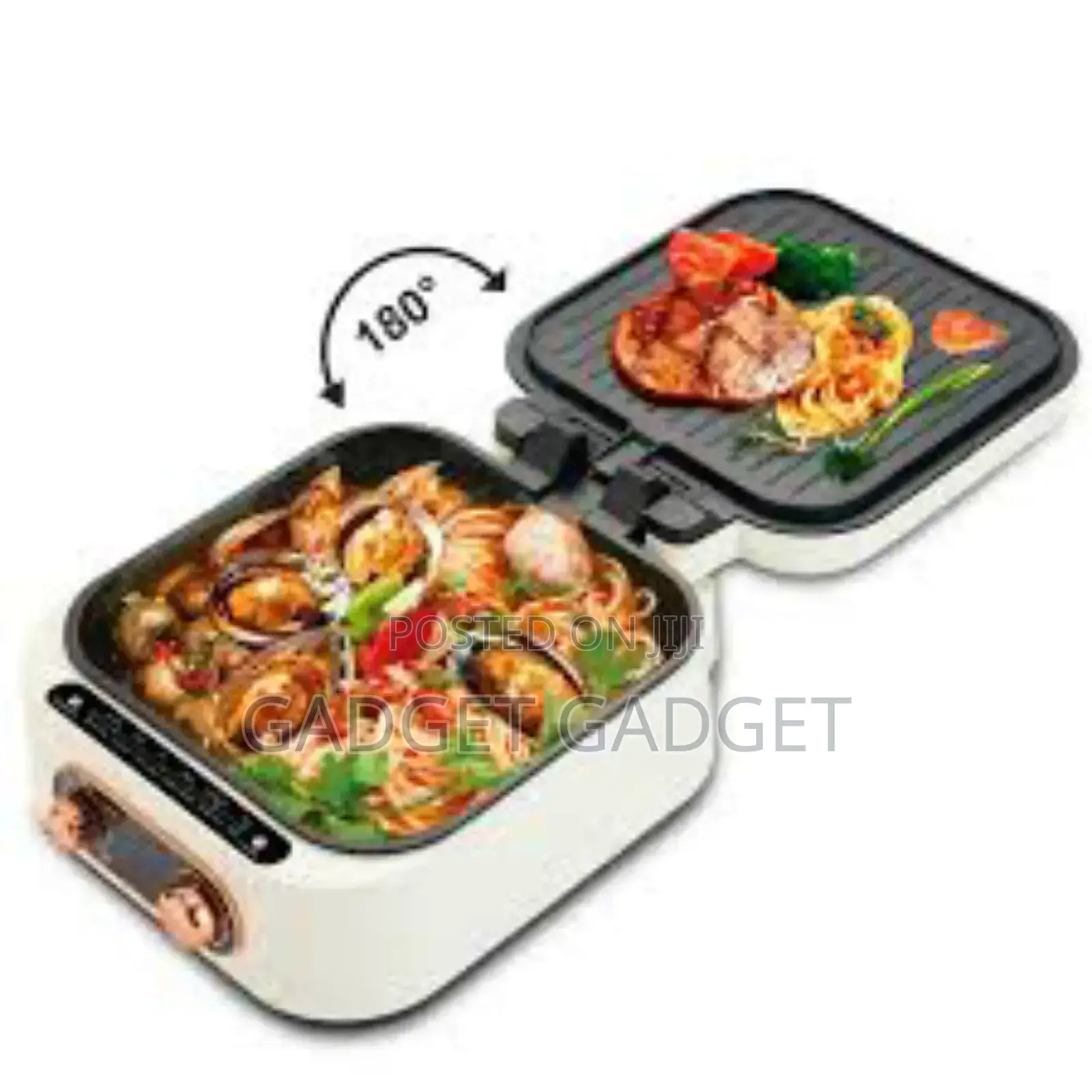 Non Stick 3 In 1 Multipurpose Grill Hot Pot