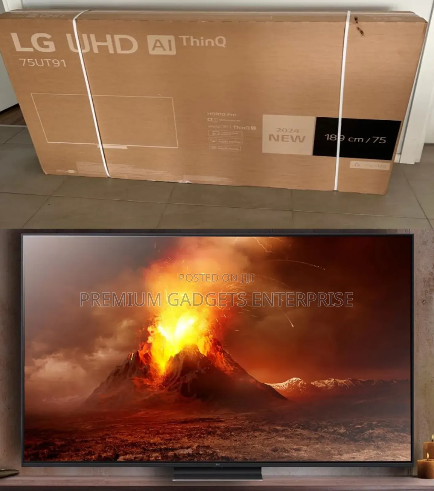 LG Super Slim Stylish 2024 Model 75" UHD HDR10+ 75UT91