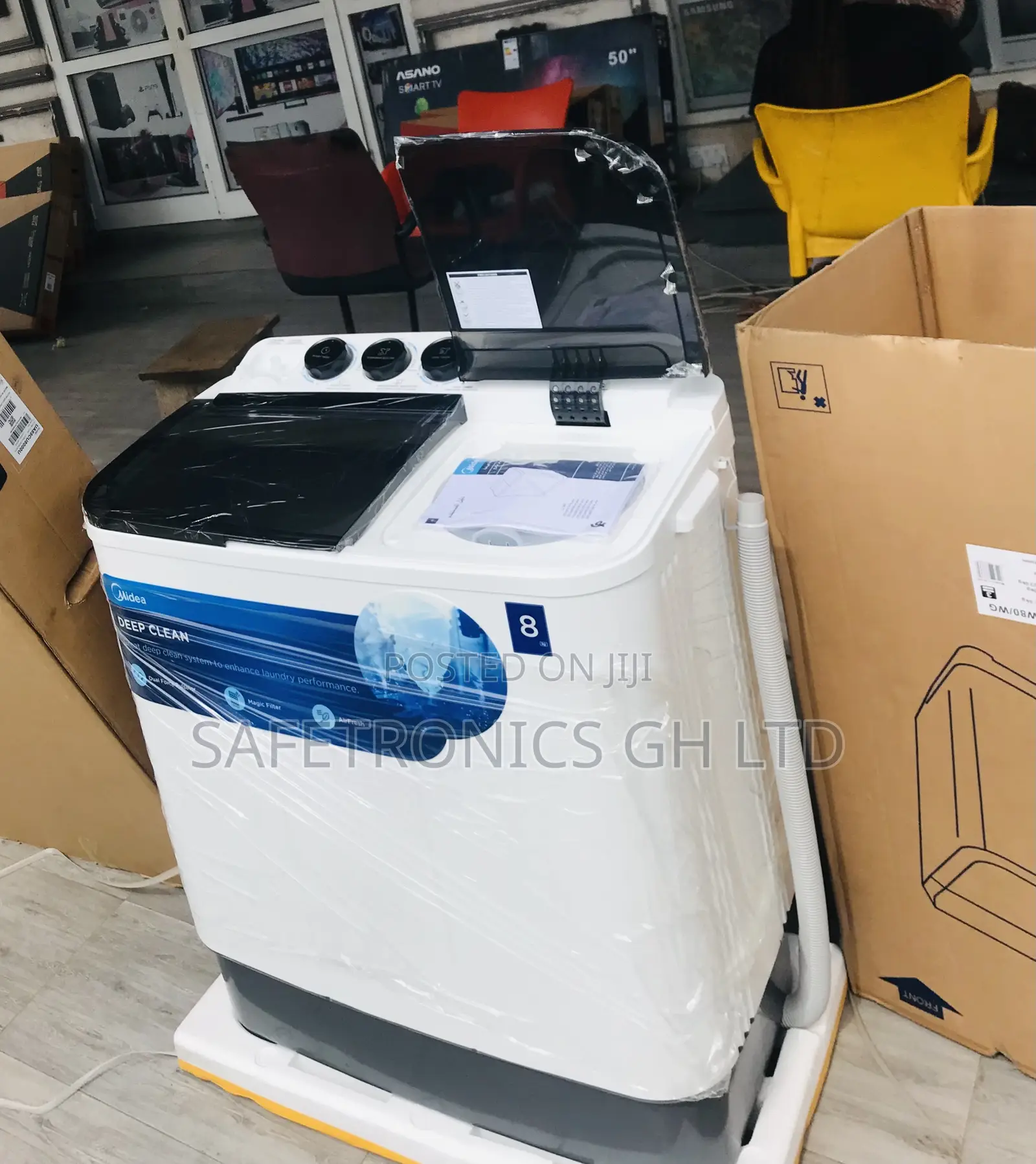Twin Tub Design Midea 8kg Topload Semiautomatic Washer
