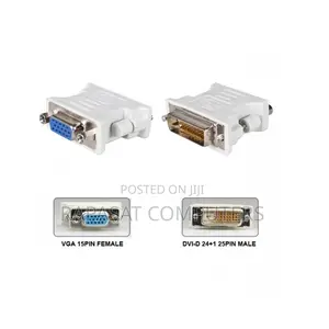 Dvi Male 24+1 (D-Male) to Vga Female Converter