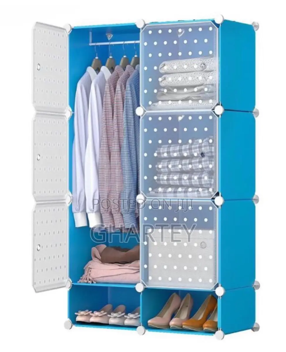 6 Cubes Wardrobe With Shoe Rack