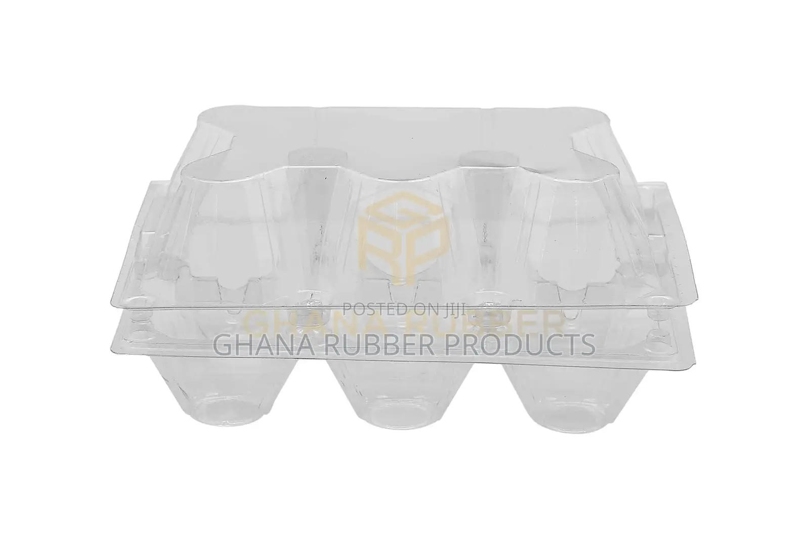 Transparent Egg Trays for 6-Eggs (300pcs)