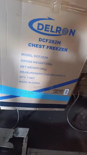 Delron Dcf282 Chest Freezer 282litres