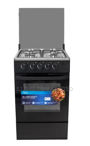 With Fire,We Create MIDEA-4-BURNER-GAS-COOKER-BLACK-MIRROR