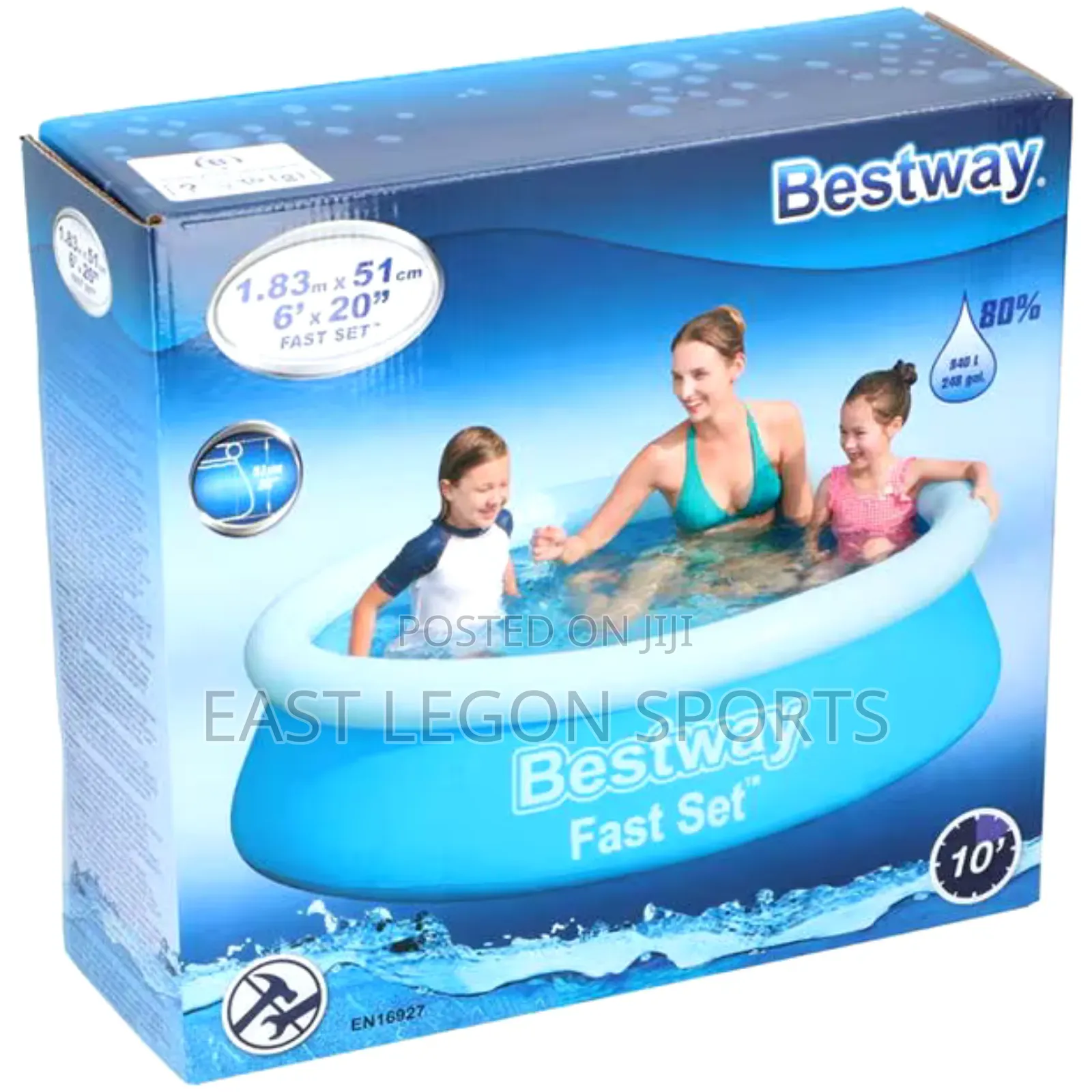 6ft Round Metal Frame Pool New Kids No Pump