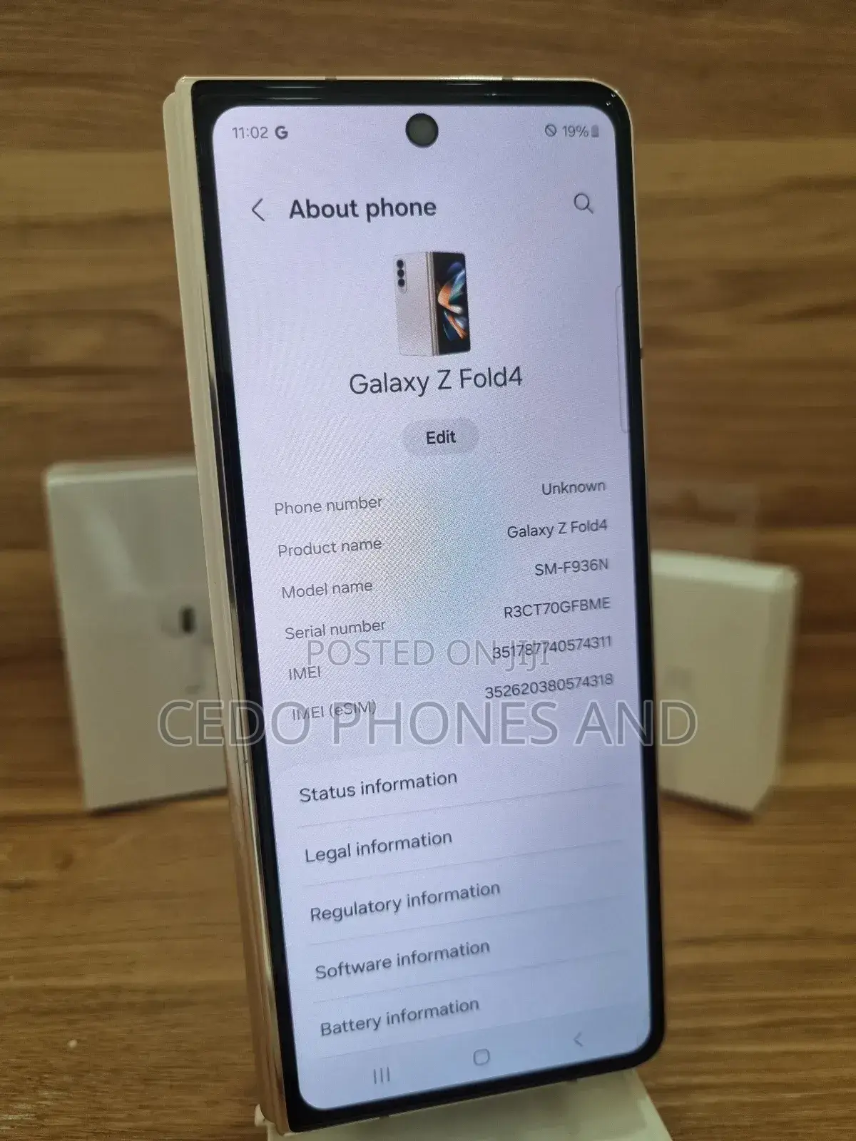 Samsung Galaxy Z Fold4 256 GB Gold
