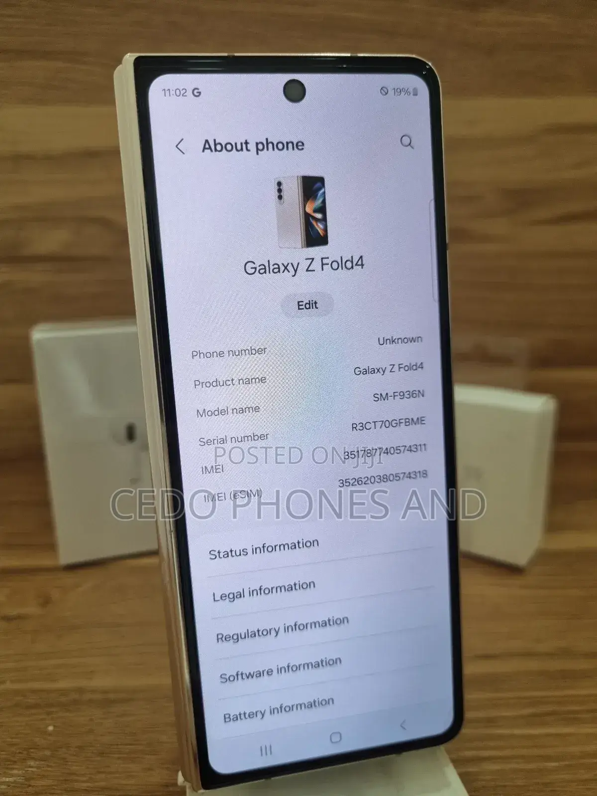 Samsung Galaxy Z Fold4 256 GB Gold