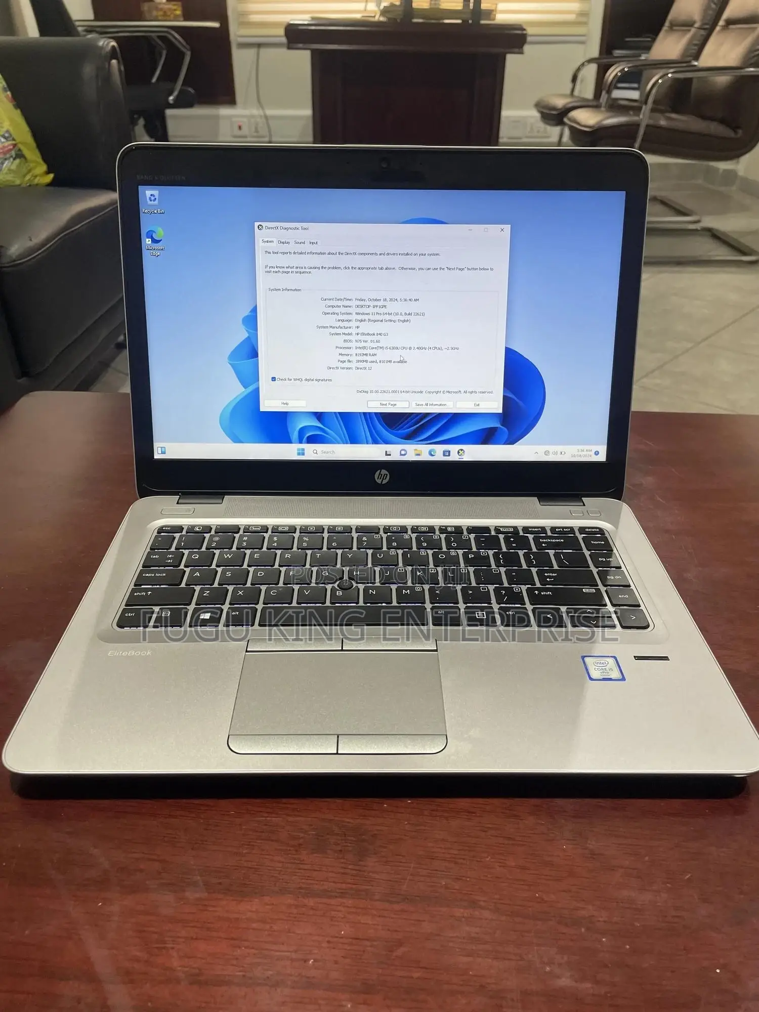 Laptop HP EliteBook 840 G3 8GB Intel Core I5 SSD 256GB