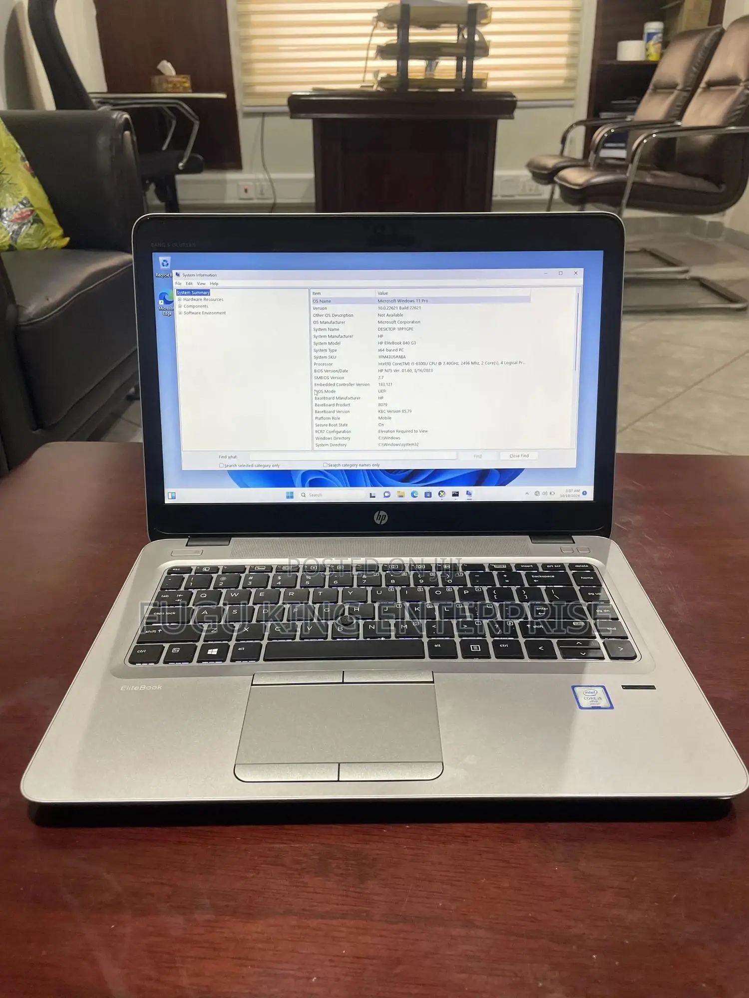 Laptop HP EliteBook 840 G3 8GB Intel Core I5 SSD 256GB