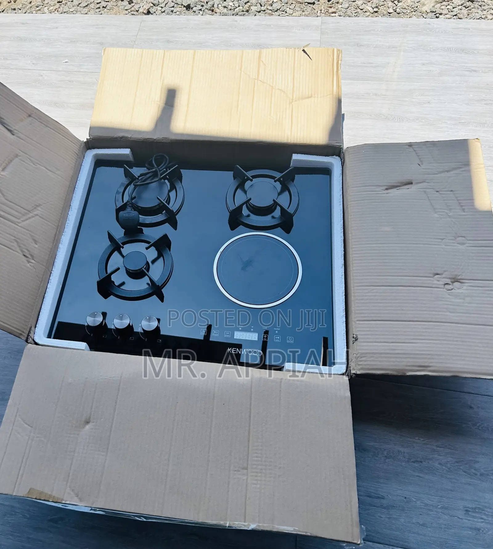Newly in Stock Kenwood 3 Gas + 1 Electric Burner(Black) 