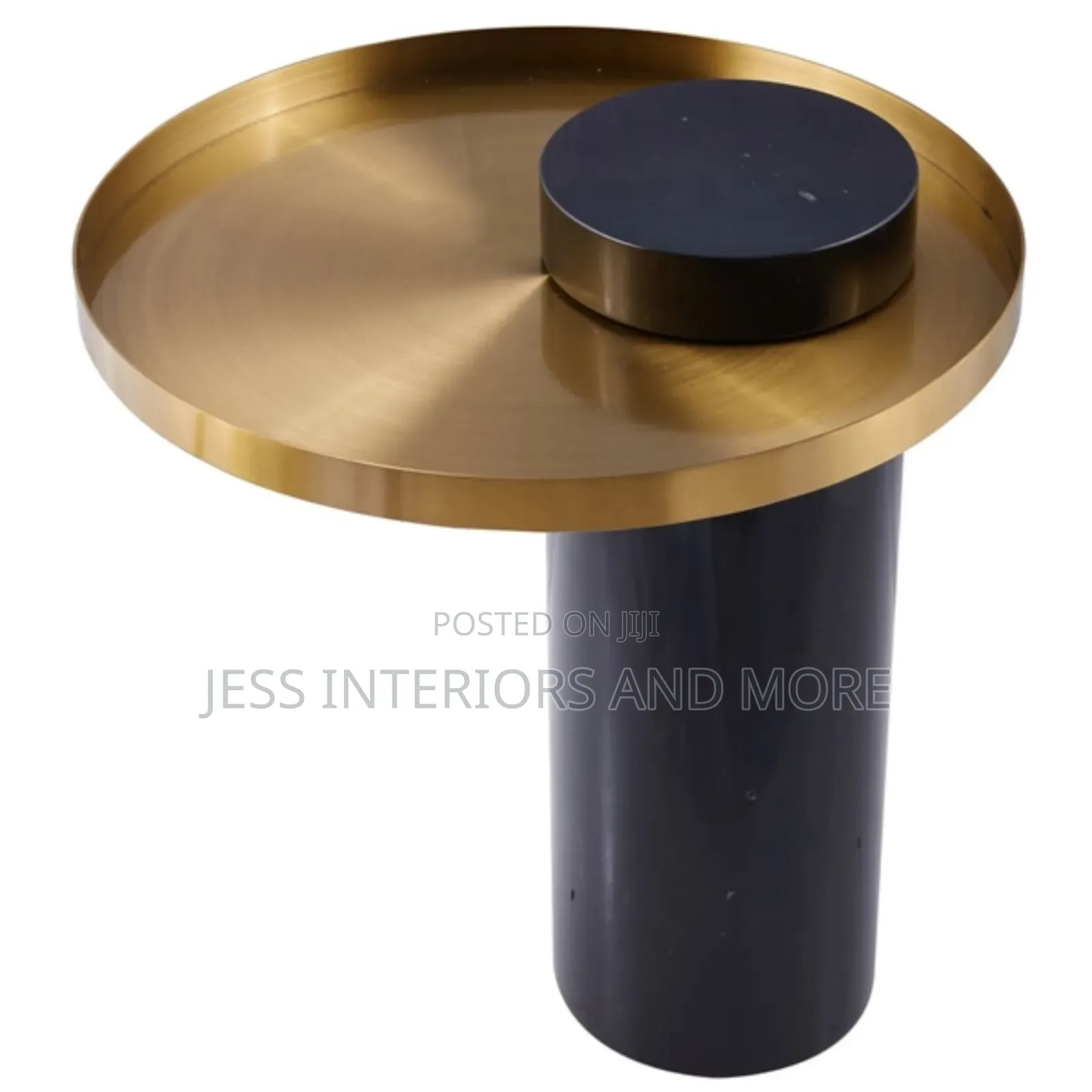 Marble Side Table (Black )