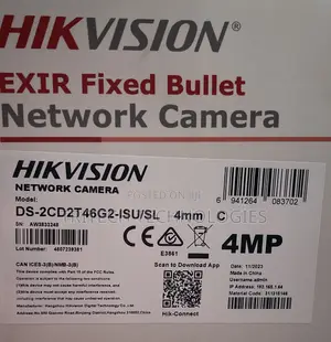 Hikvision Ip Camera 4mp Acusense Strobe Light Bullet