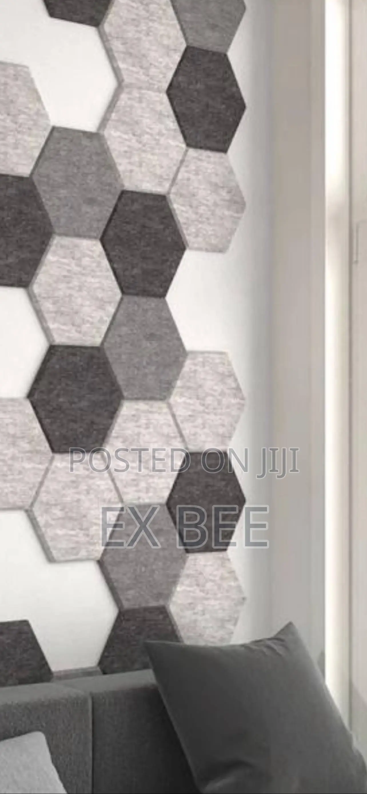 12pcs Hexagon Acoustic Panels Soundproofing Padding