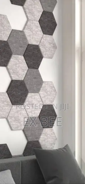 12pcs Hexagon Acoustic Panels Soundproofing Padding