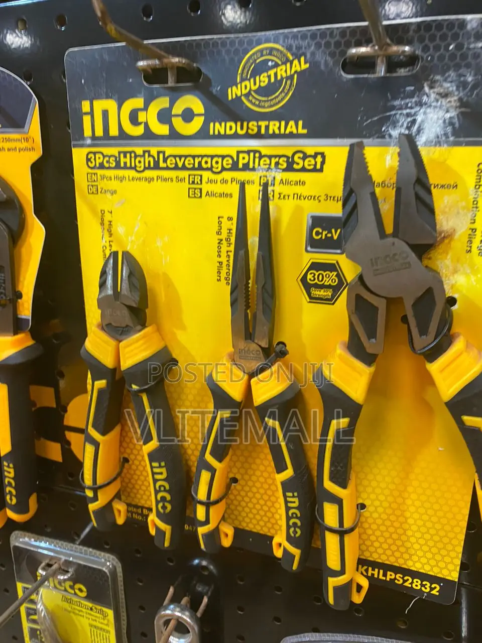 Ingco 3pcs High Leverage Pliers Set