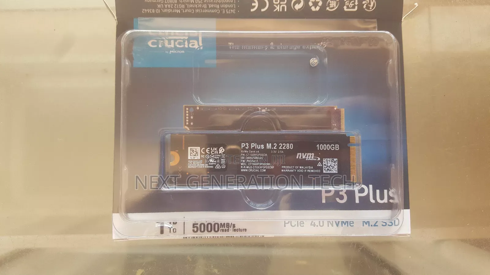 1tb Crucial M.2 Nvme 5gb/S
