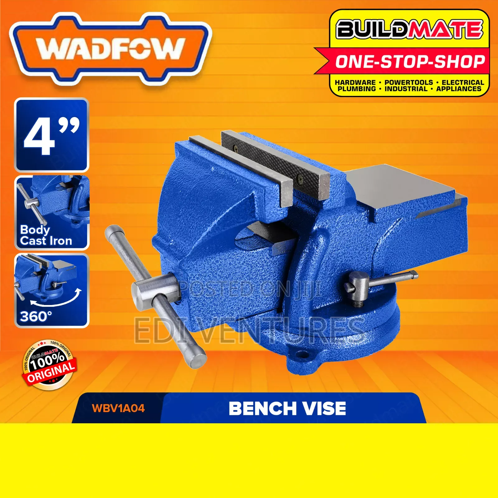 Wadfow 4 Inches Bench Vice Wbv1a04