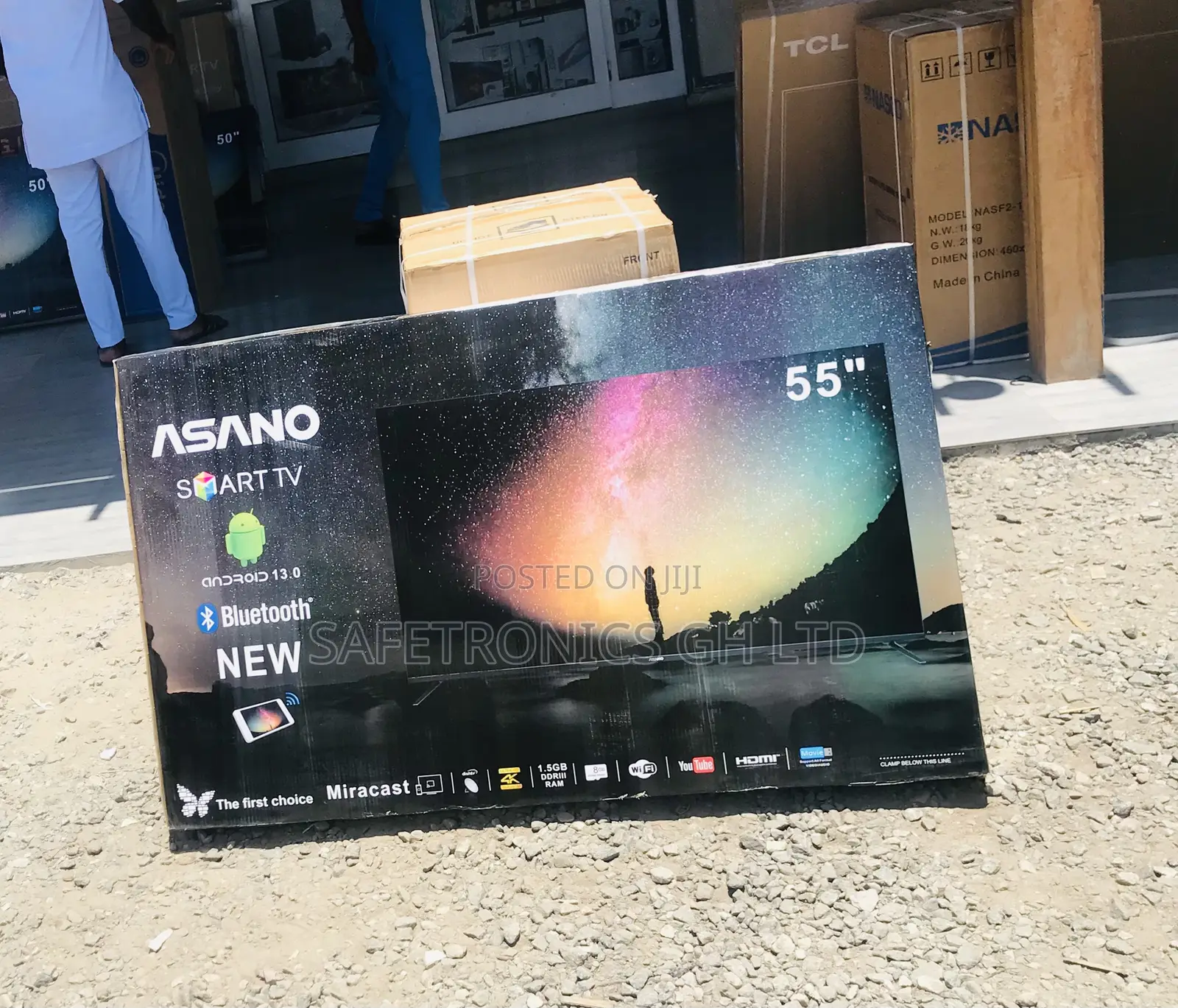 Shop 55 Inch Asano Webos UHD (Black) Smart Led Tv