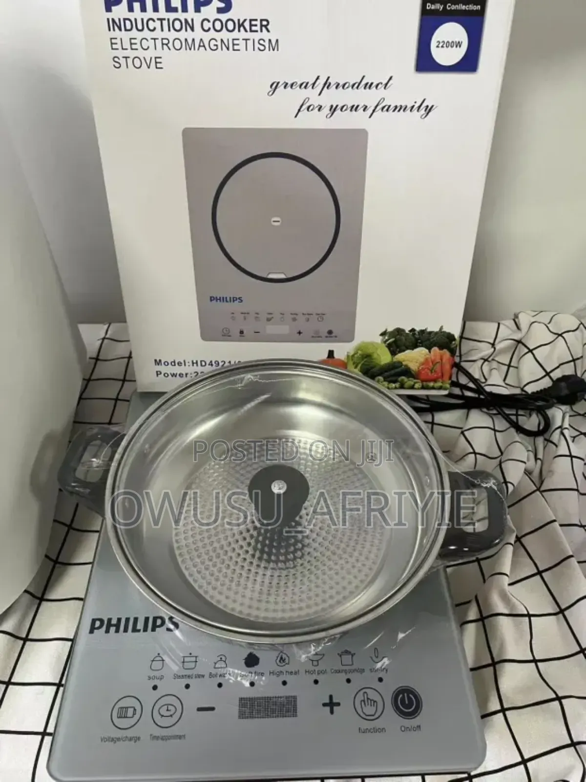 Philips Induction Cooker With Induction Sauce Pan
