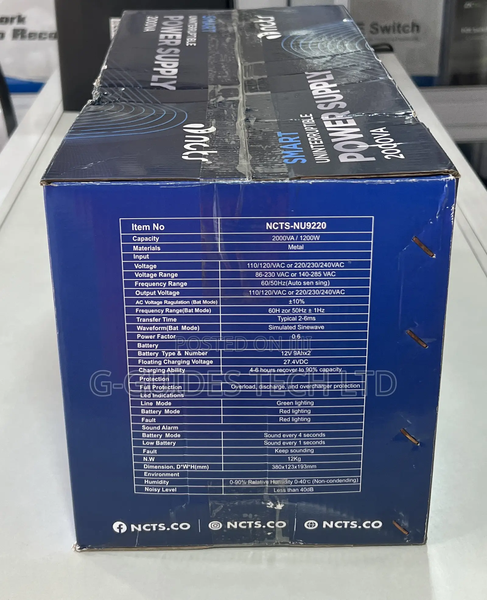 2000va NCTS Ups, NCTS 2000va Line Interactive Ups 1200w
