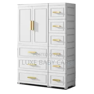 7-layers Plastic Storage Cabinet With Drawers For Kids