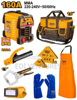 Ingco 8 Pieces Welding Machine 160A at 30% Tools Set Cos23095