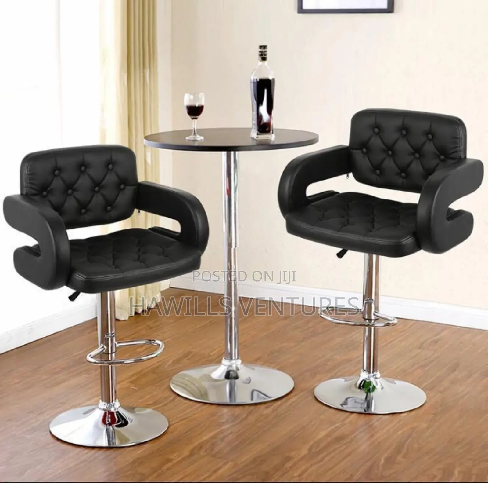 Comfortable PU Leather Bar Stool.