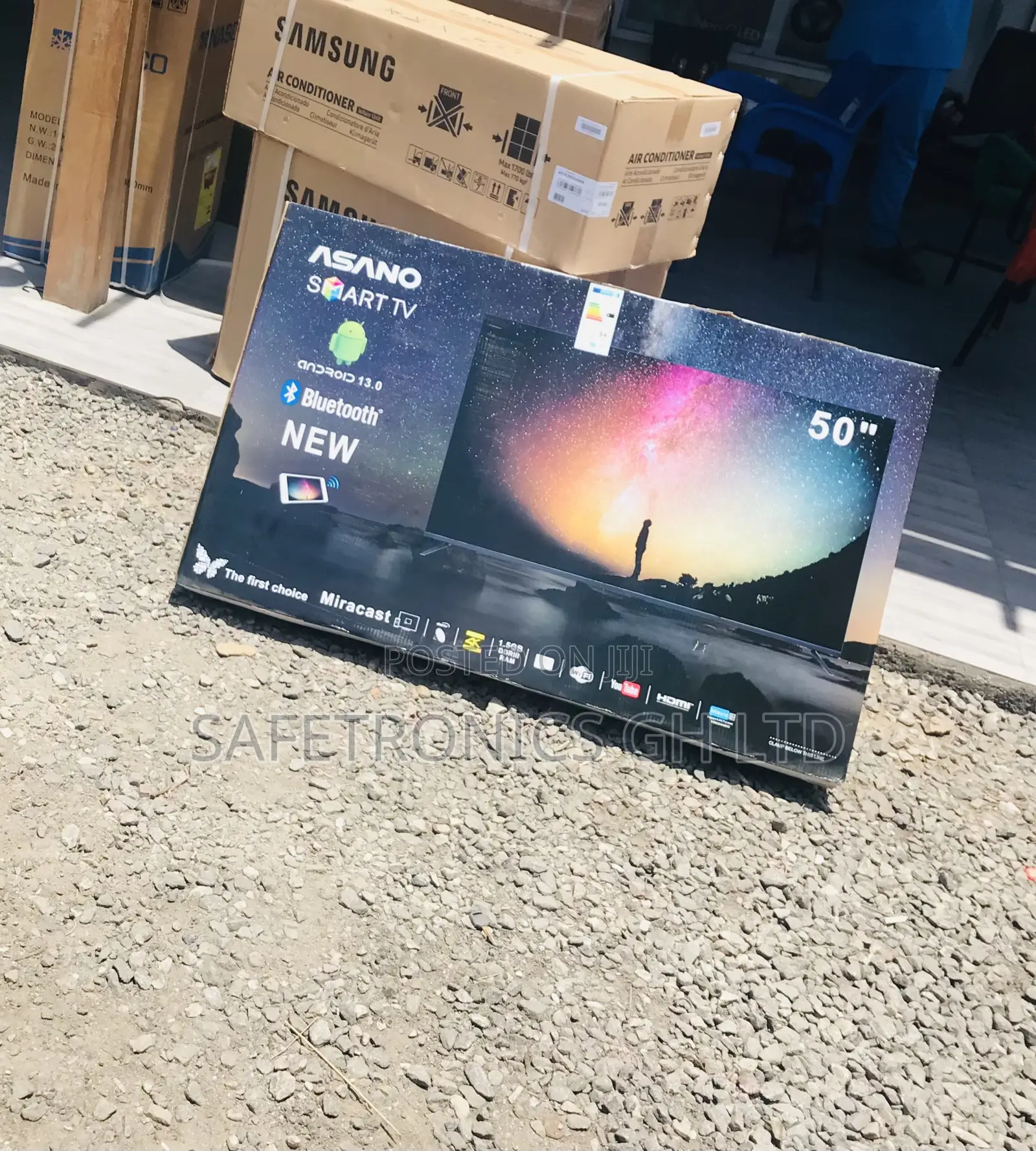 50 Inch Smart Led Asano (Black) UHD Wedos Tv