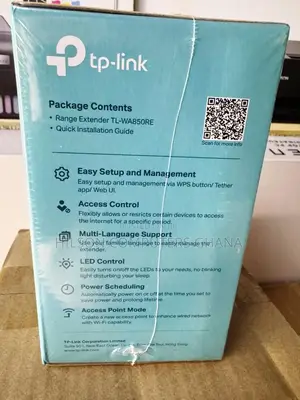 Tp-Link 300mbps Wi-Fi Range Extender Tl-Wa850re