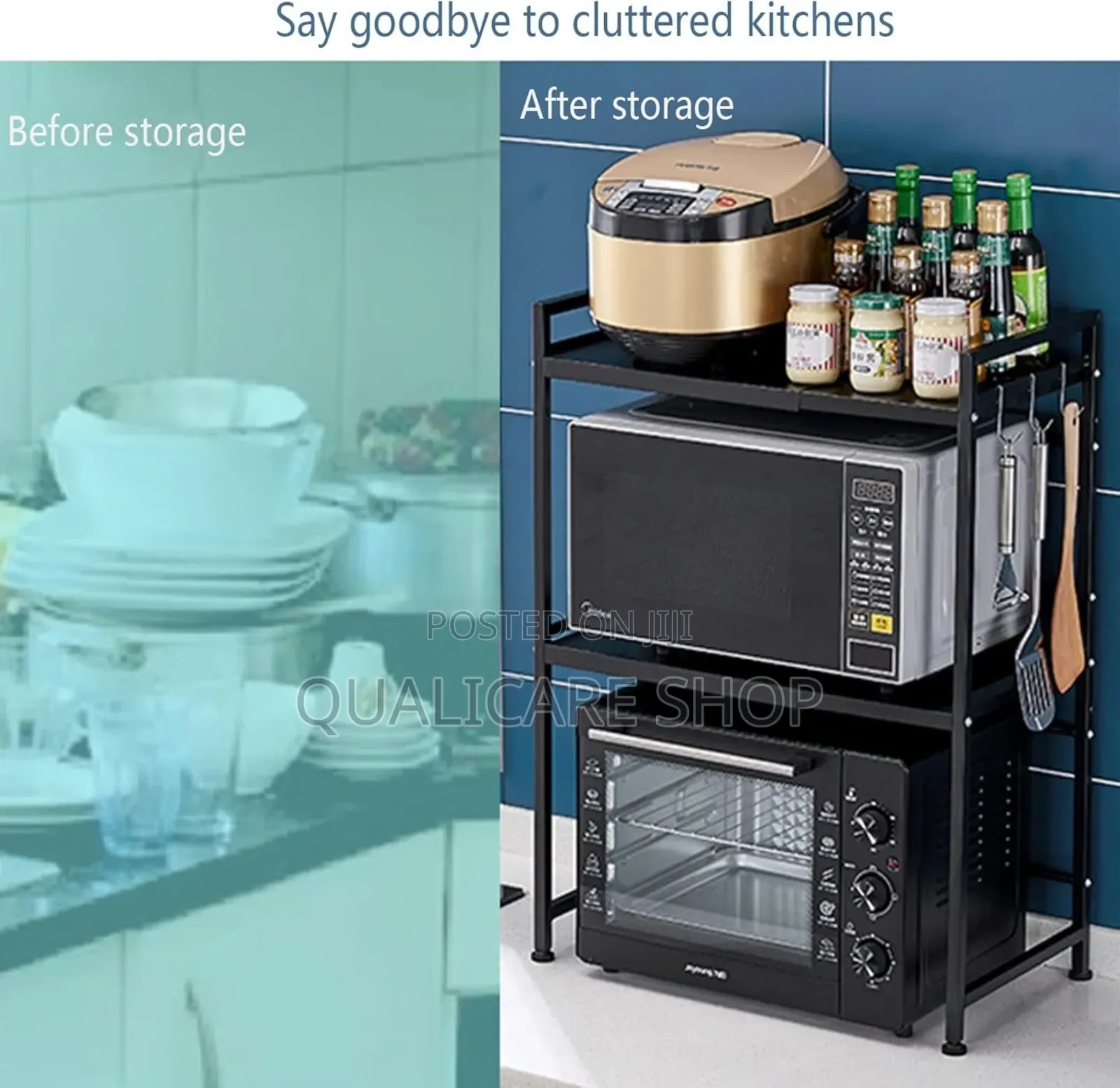 Adjustable Microwave Organizer-40-60cm