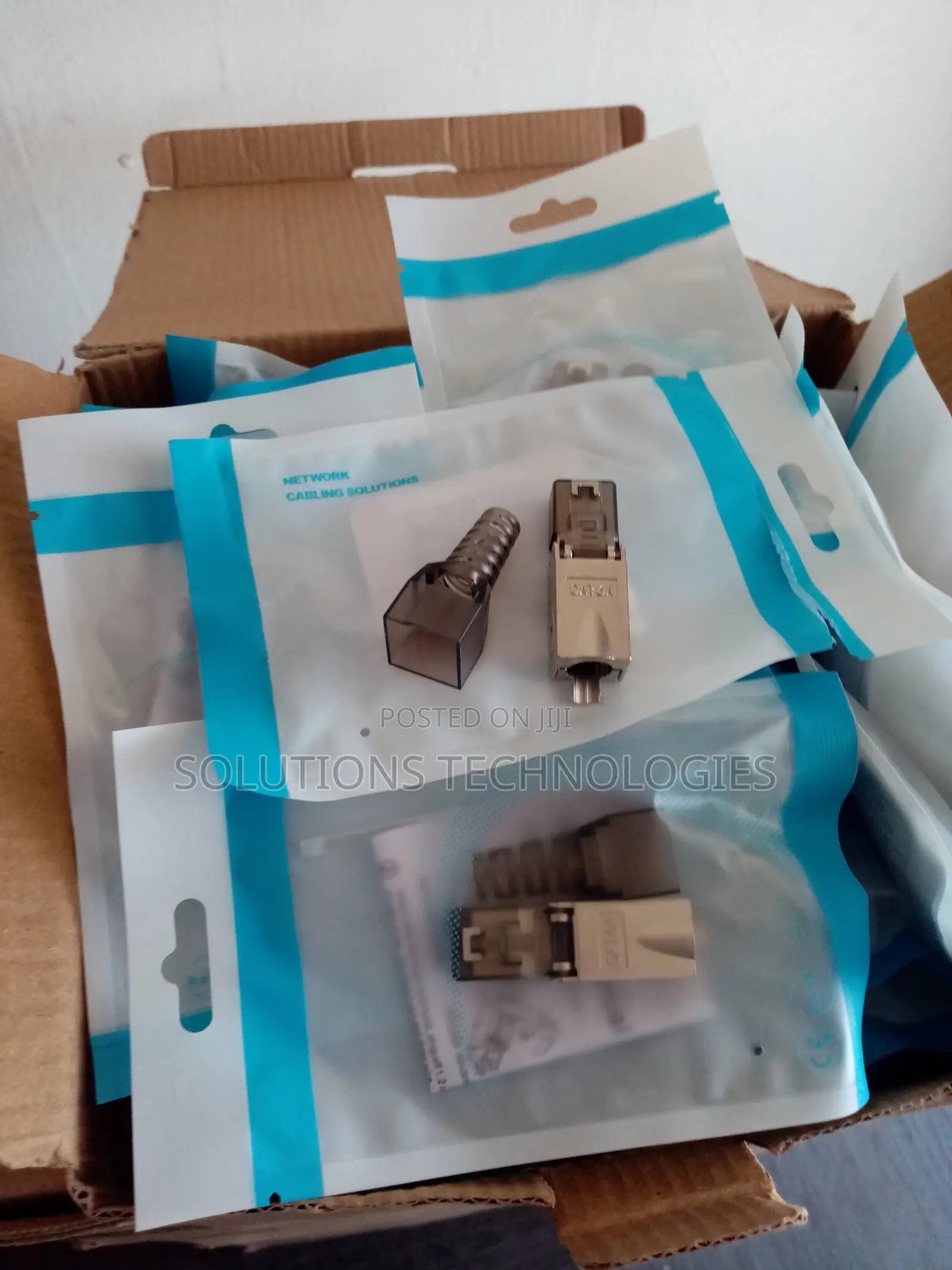Cat 6A Shielded Rj45 Modular Plugs With Strain-Relief Boots