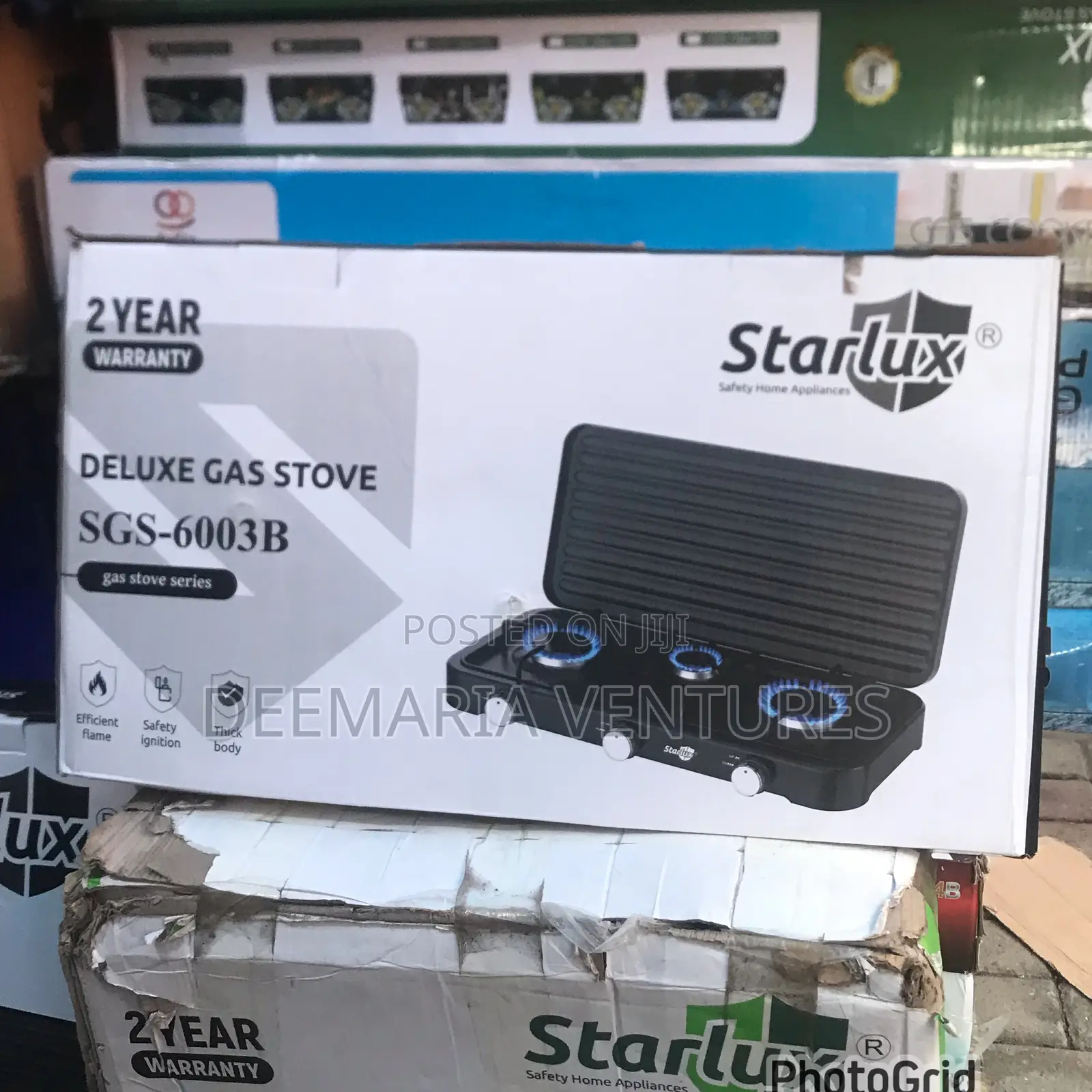 Starlux 3 Burner Deluxe Gas Stove (Sgs6003b) in Dansoman Kitchen