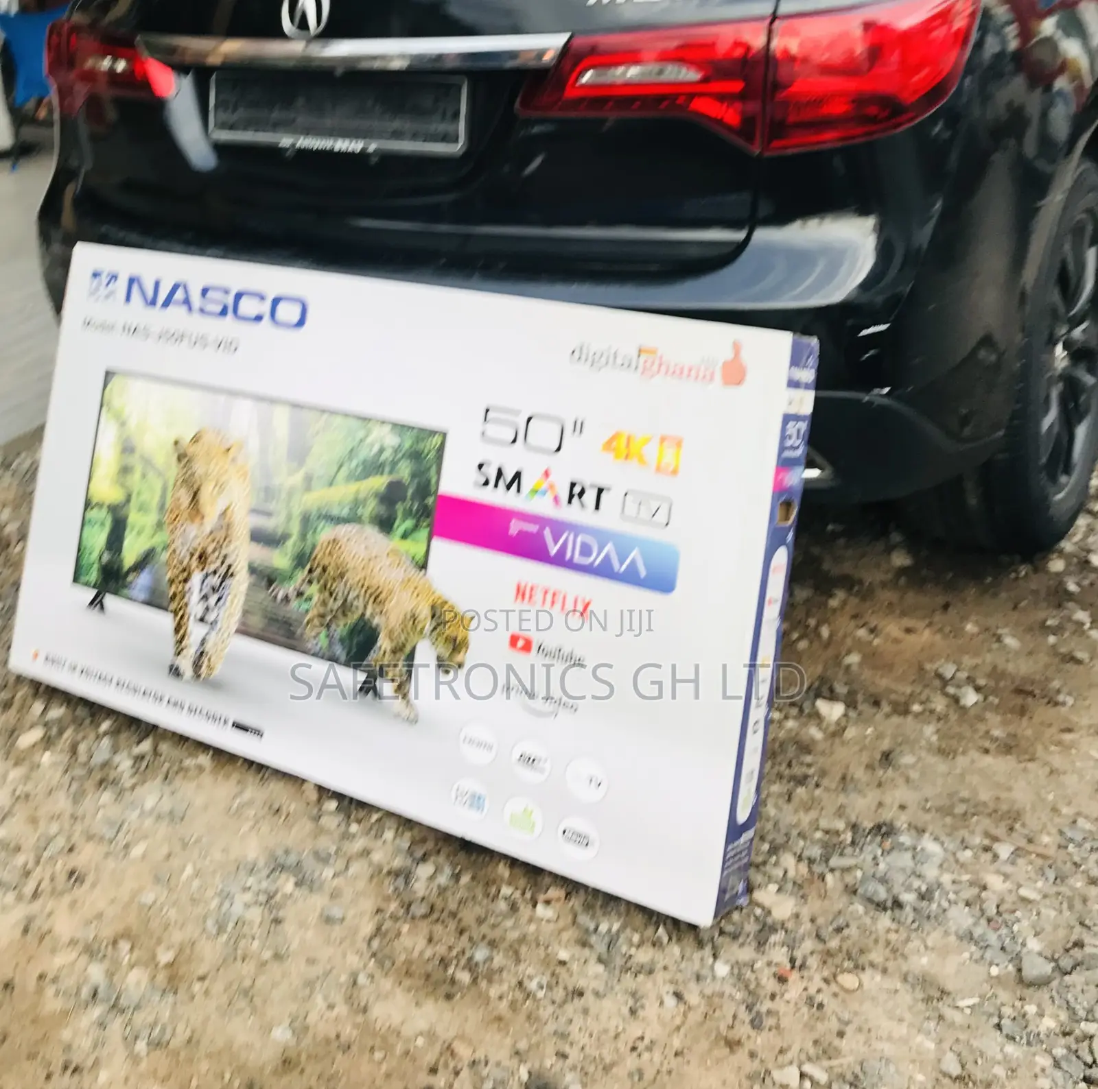 Neatly Boxed Nasco 50 Inch Smart Led UHD Tv