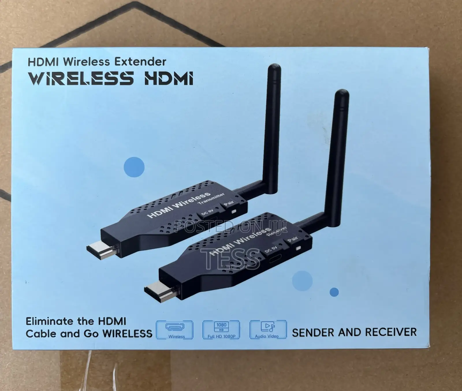 Wireless Hdmi Extender 50m+Antenna Transmitter Receiver