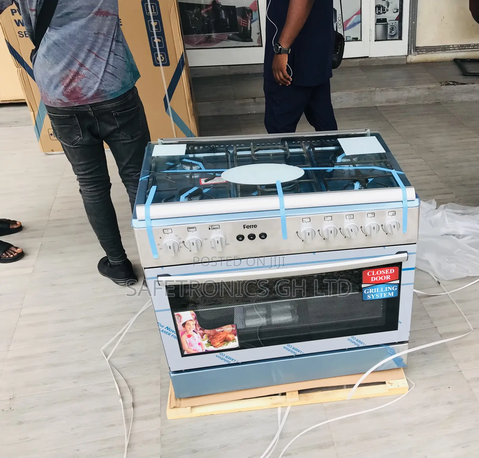 Purchase New 60by90 Ferre (Gray) 5 Gas Oven