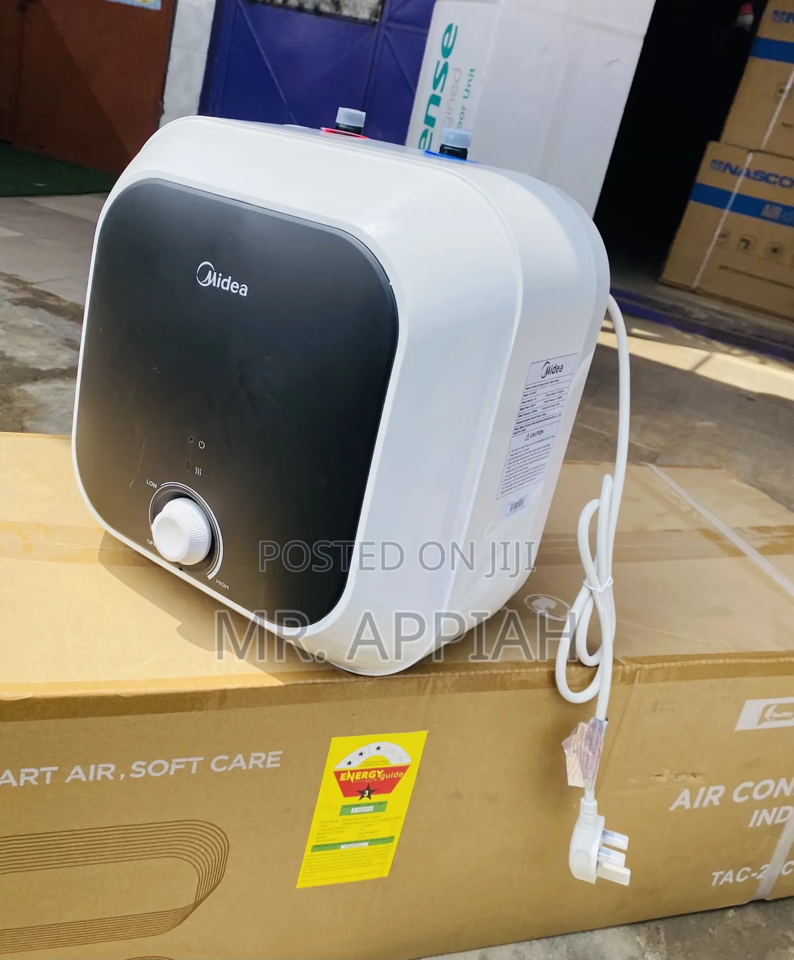 High Quality Midea 15ltr  Water Heater(2000W)Black/White