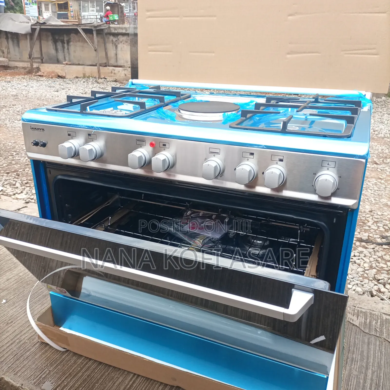 Innova 5 Burner Gas Cooker 1 Electric
