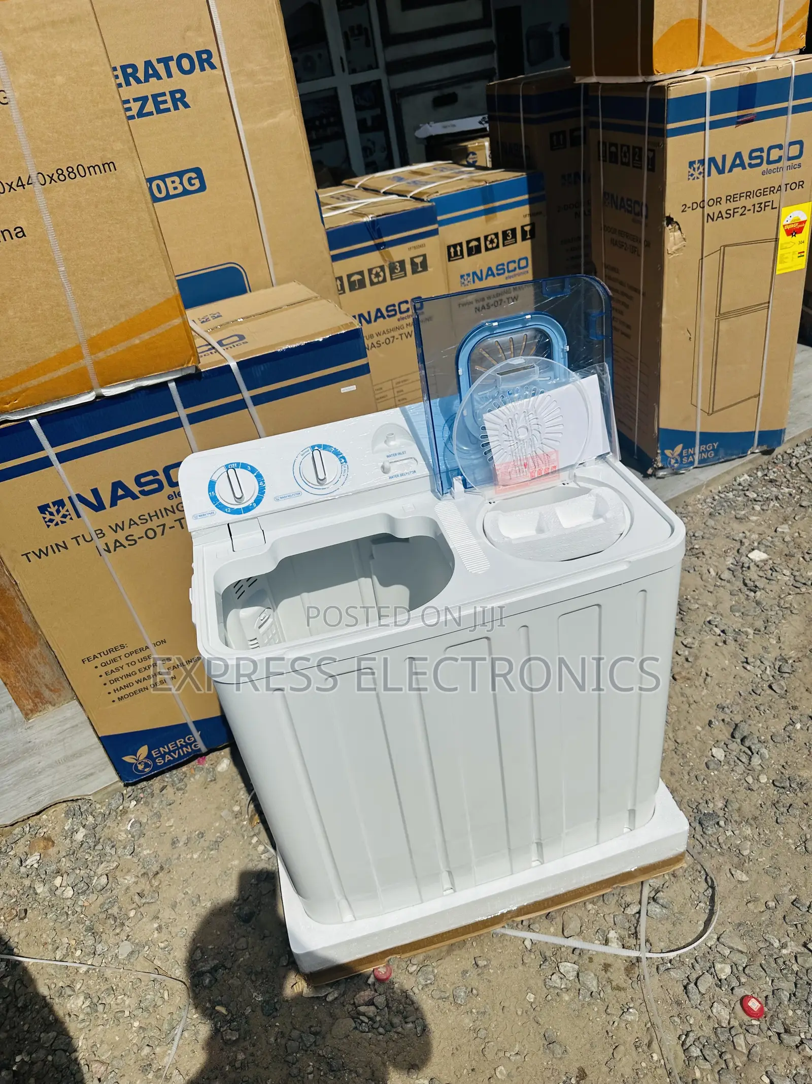 Catchy Blue and White Wm Topload Nasco 7kg