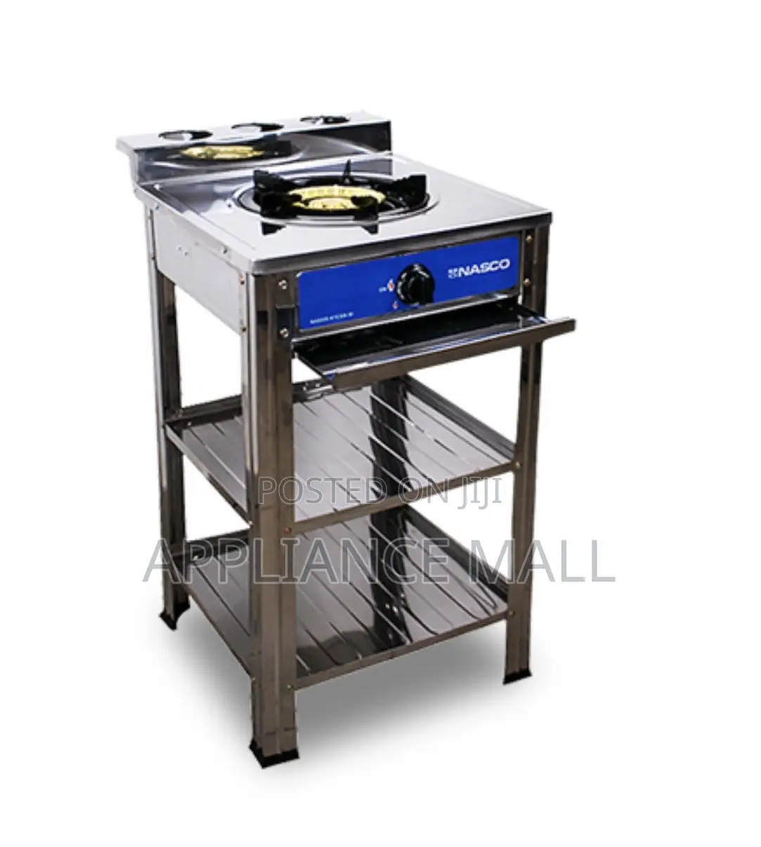 Nasco 1 Burner Gas Stove 2 Shelve Stand