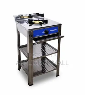Nasco 1 Burner Gas Stove 2 Shelve Stand