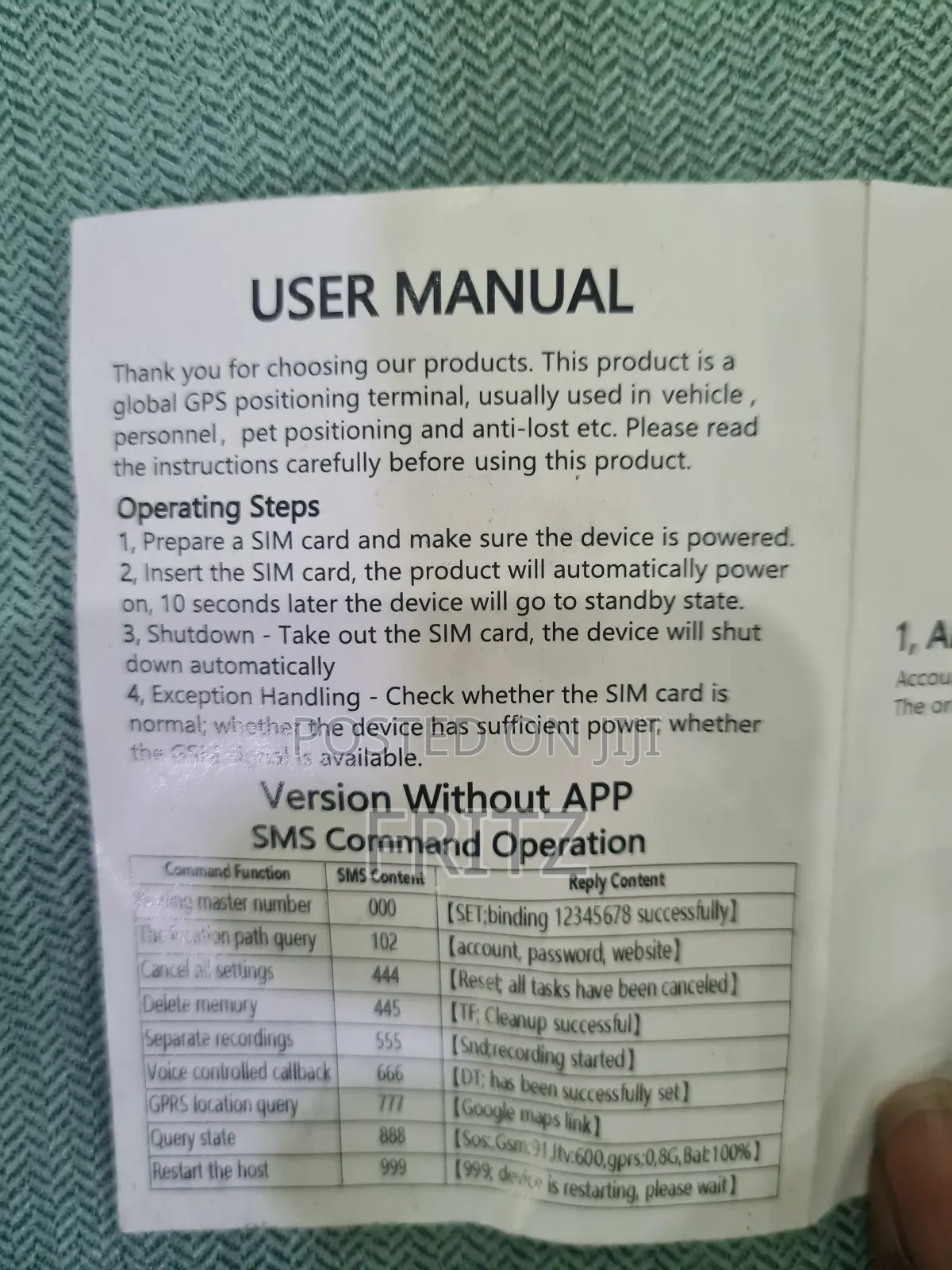 GPS-07 Vehicle Tracker