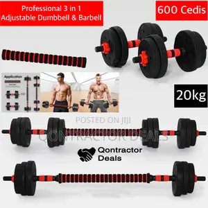 Qontractor Deals 3 in 1 20kg Adjustable Dumbbell Set