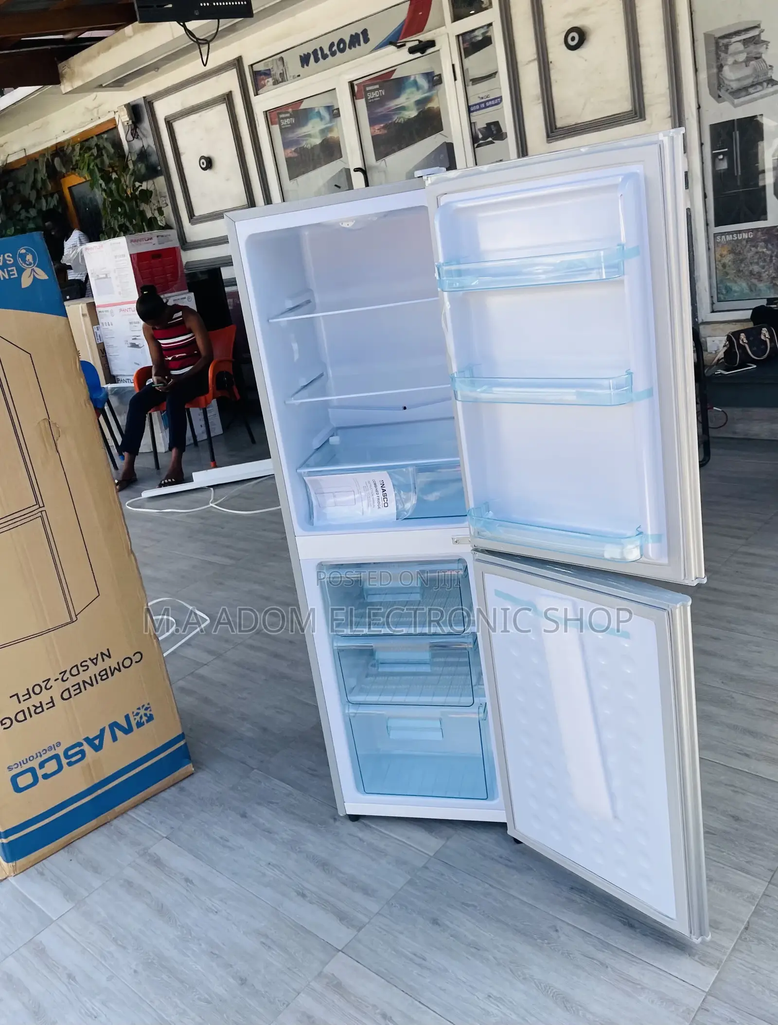 Order Classic Nasco Nasd2-20fl 158L Bottom Freezer Fridge.