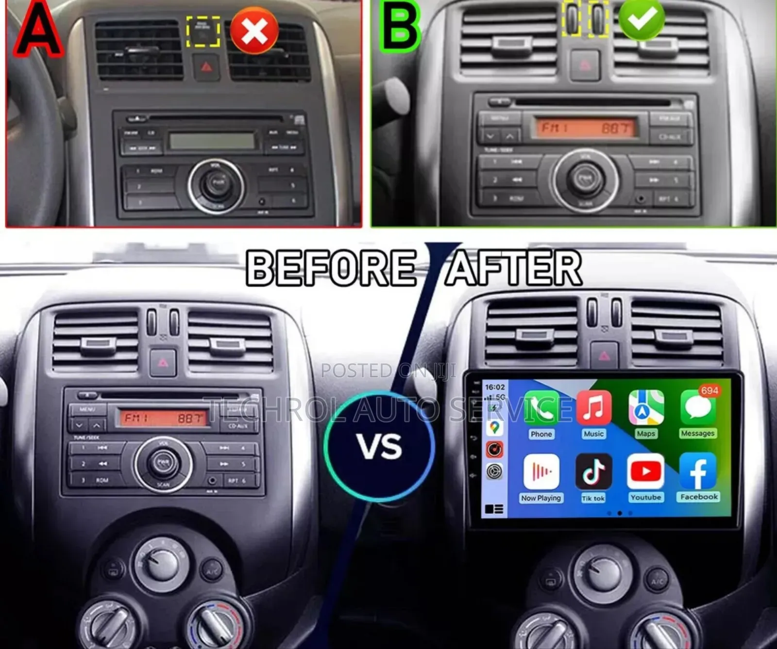 Andriod Car Radio for 08 to 14 Nissan Sunny,Nissa Versa