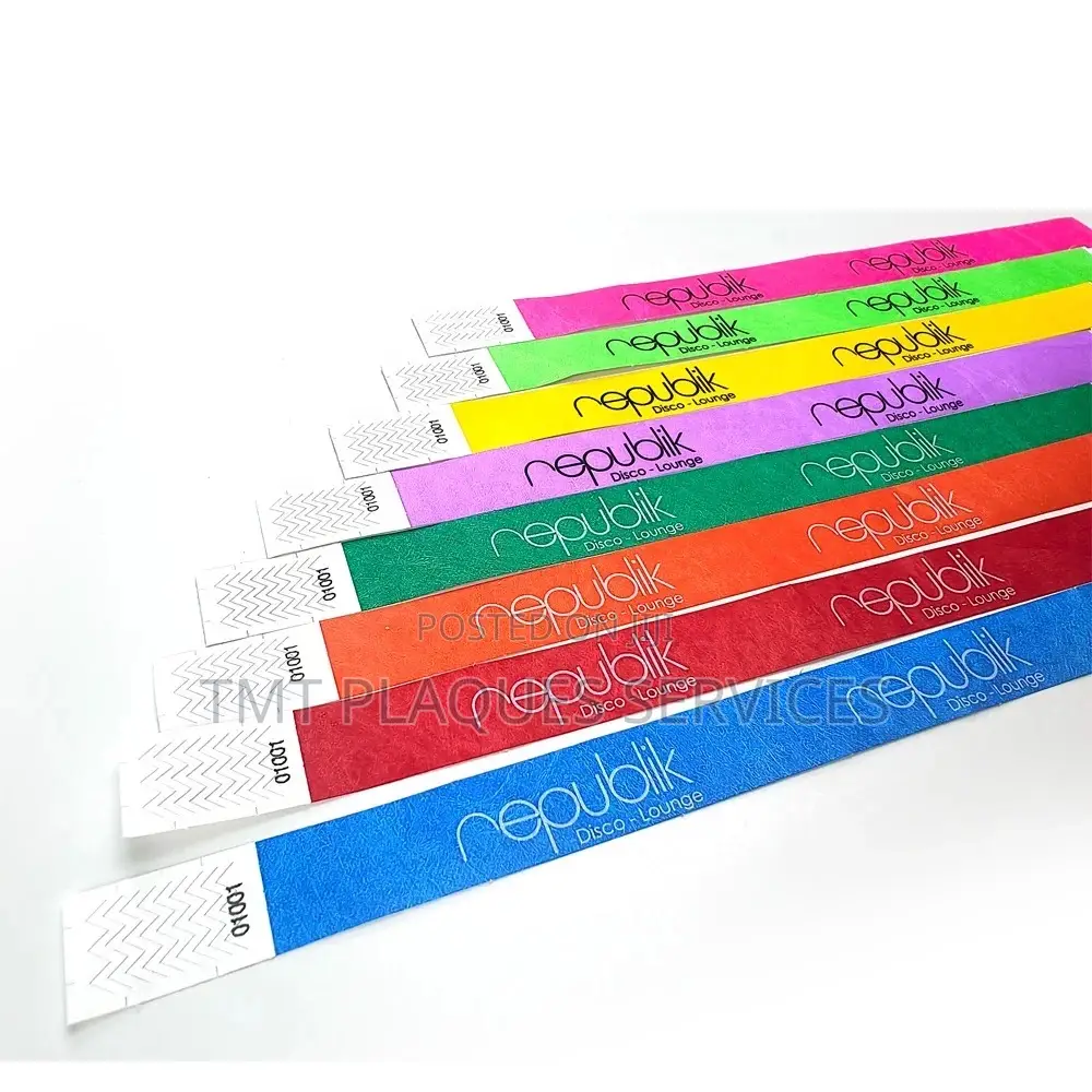 Special Tyvek Wristband Ticket for Your Events